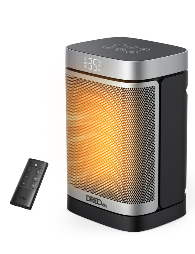 DREO 1500W Ceramic Space Heater with Thermostat & Remote