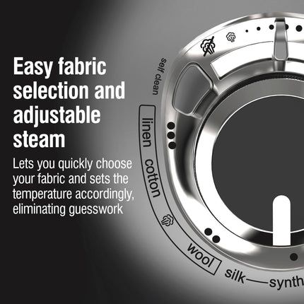 CHI Steam Iron for Clothes with 8’ Retractable Cord, 1700 Watts, 3-Way Auto Shutoff, 400+ Holes, Professional Grade, Temperature Control Dial, Titanium Infused Ceramic Soleplate, Silver (13106) 🍁 All In One Marketplace Canada
