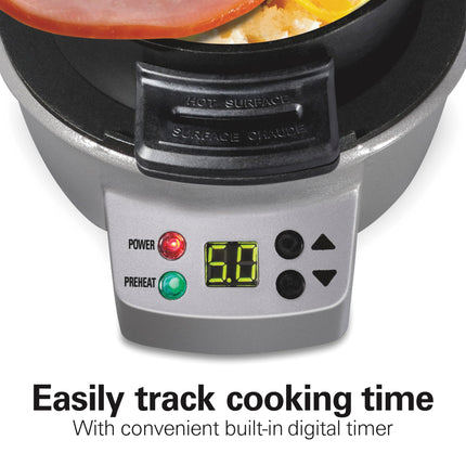 Hamilton Beach Breakfast Sandwich Maker with Timer