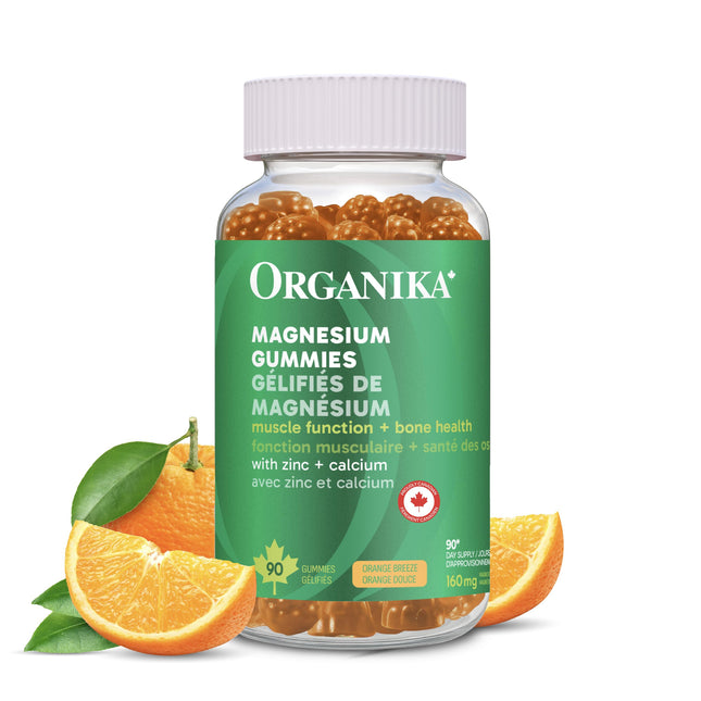 Organika Magnesium Gummies with Zinc & Calcium 90ct