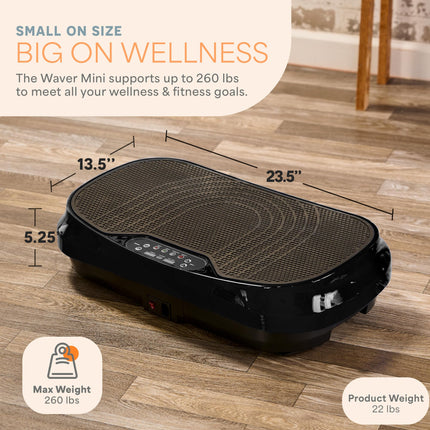 Lifepro Waver Mini Vibration Plate Exercise Machine, Compact & Powefull