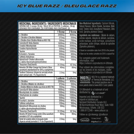 Cellucor C4 Pre Workout Icy Blue Razz