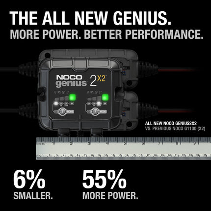 NOCO GENIUS2X2 2-Bank Battery Charger 6/12V
