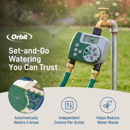 Orbit 58910 2-Outlet Programmable Digital Hose Watering Timer 🍁 All In One Marketplace Canada
