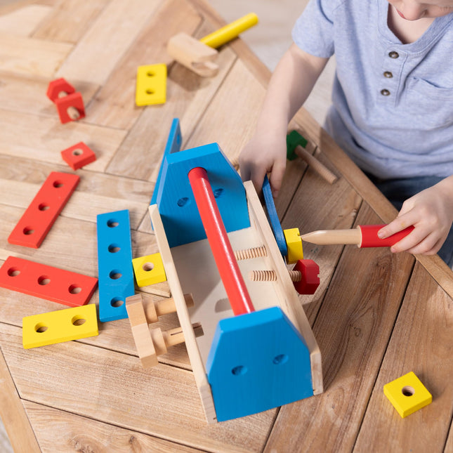 Melissa & Doug Take-Along Wooden Tool Kit 24pcs