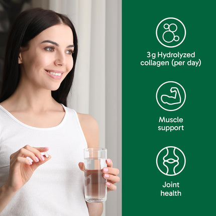 Organika Enhanced Collagen Protein Capsules - For Healthy Hair, Skin, Nails, Joints - Hydrolyzed For Better Absorption – Grass-Fed, Non-GMO - 240 Capsules 🍁 All In One Marketplace Canada