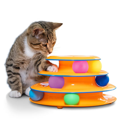 Petstages Tower of Tracks Interactive 3-Tier Cat Toy