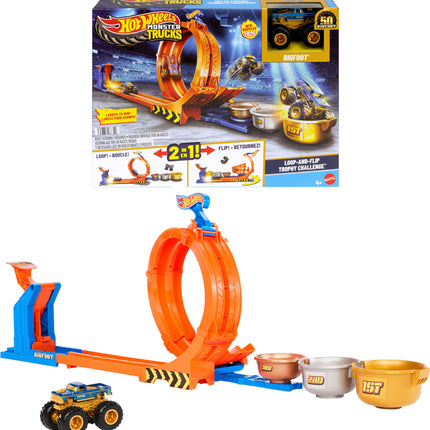 Hot Wheels Monster Trucks Loop-and-Flip Playset