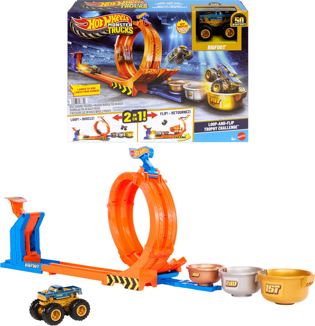 Hot Wheels Monster Trucks Loop-and-Flip Playset