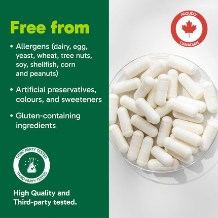 Organika Enhanced Collagen Protein Capsules - For Healthy Hair, Skin, Nails, Joints - Hydrolyzed For Better Absorption – Grass-Fed, Non-GMO - 240 Capsules 🍁 All In One Marketplace Canada