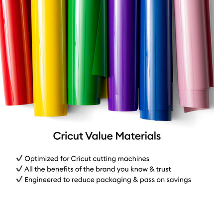 Cricut® Value Iron-On - Black (12 in x 20 ft) - HTV Heat Transfer Vinyl 🍁 All In One Marketplace Canada