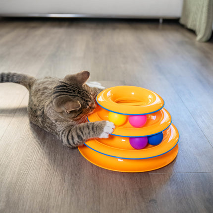 Petstages Tower of Tracks Interactive 3-Tier Cat Toy