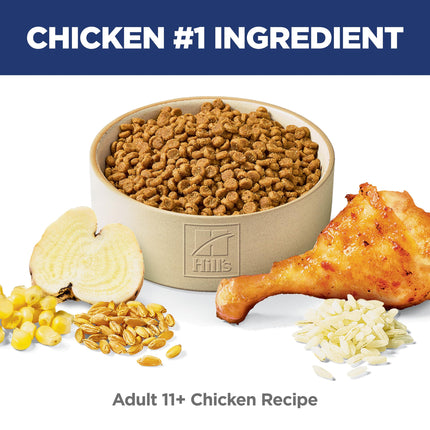 Hill's Science Diet Adult 11+ Chicken Recipe Dry Cat Food, 1.58 kg Bag