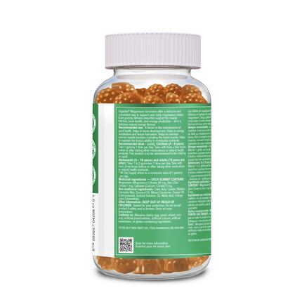 Organika Magnesium Gummies with Zinc & Calcium 90ct