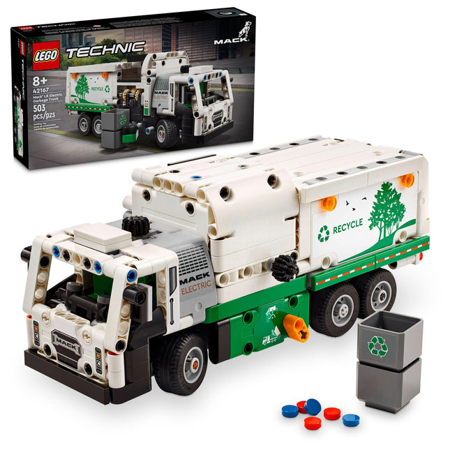LEGO Technic Mack LR Electric Garbage Truck Toy, Buildable Kids Truck for Pretend Play, Great Gift for Boys, Girls and Kids Ages 8 and Up who Love Recycling Truck Toys and Vehicles, 42167 🍁 All In One Marketplace Canada
