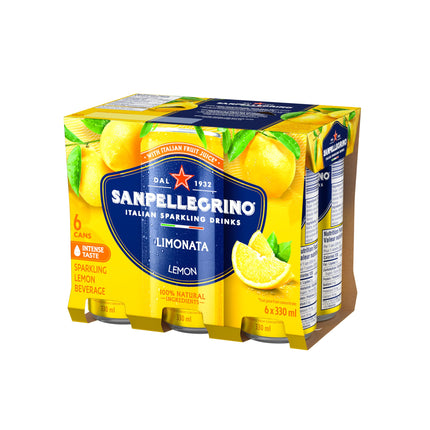 San Pellegrino Limonata Italian Sparkling Fruit Beverage, 24 x 330ml