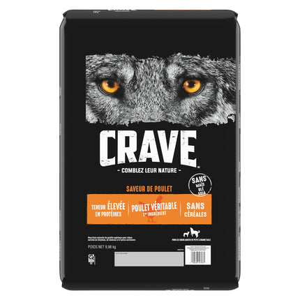 Crave Adult Dry Dog Food, Chicken Flavour, 9.98kg
