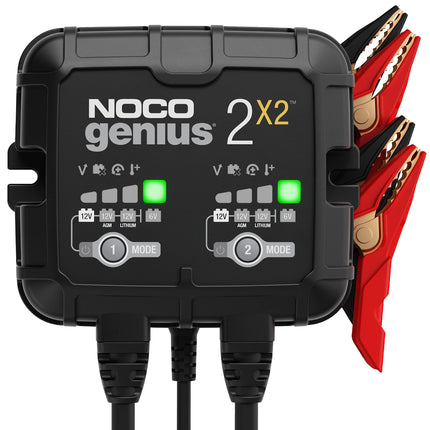 NOCO GENIUS2X2 2-Bank Battery Charger 6/12V