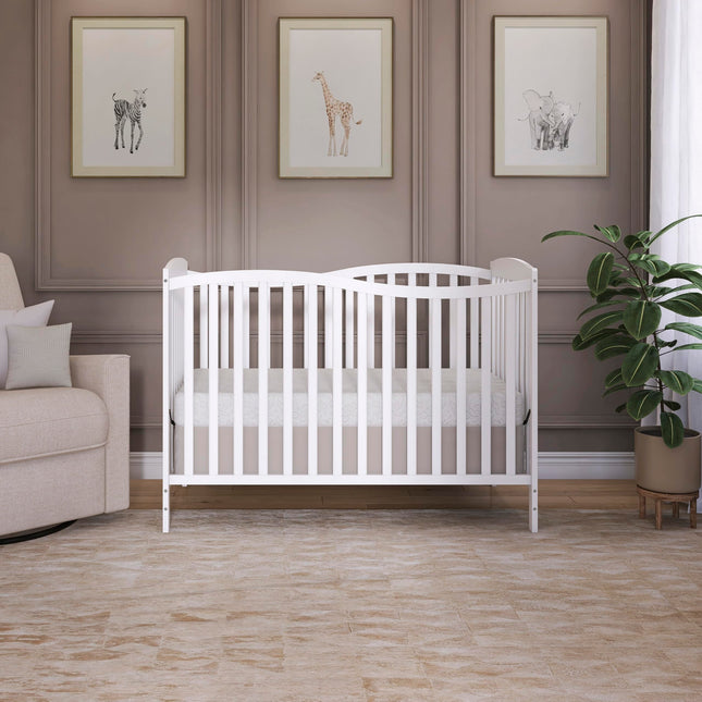 Dream On Me Chelsea 5-in-1 Convertible Crib – White Pinewood