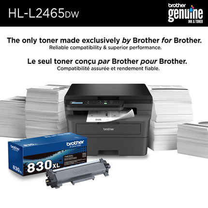 Brother HL-L2465DW Monochrome Laser Printer, Wireless