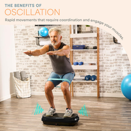 Lifepro Waver Mini Vibration Plate Exercise Machine, Compact & Powefull