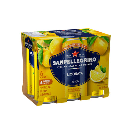San Pellegrino Limonata Italian Sparkling Fruit Beverage, 24 x 330ml