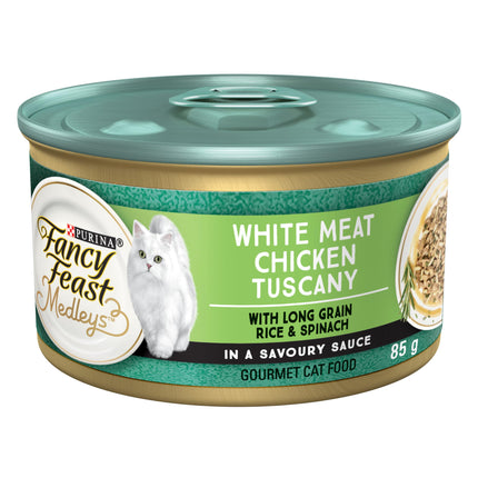 Fancy Feast Medleys Wet Cat Food, White Meat Chicken Tuscany 85g (24 Pack) 🍁 All In One Marketplace Canada