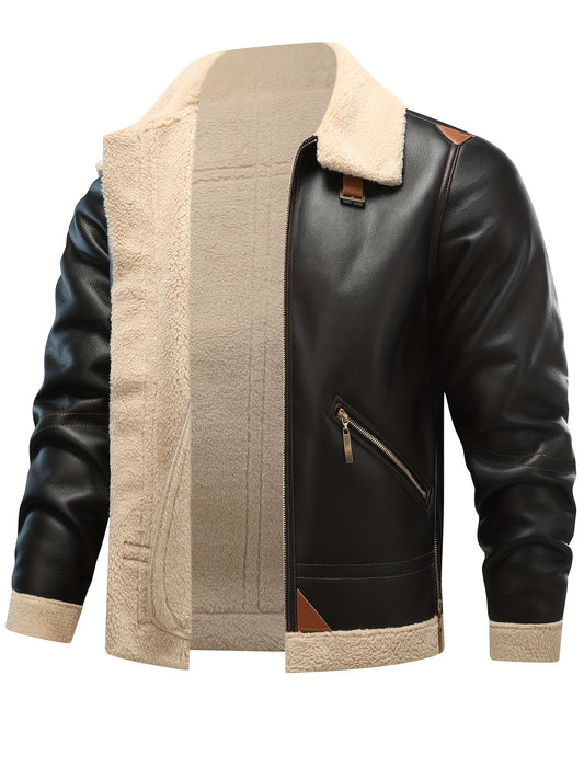 Men'S Fall/Winter PU Jacket
