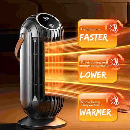 DIBELLAY 1500W Ceramic Heater – Quiet, Remote & Safe”