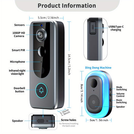 Smart Video Doorbell Camera Smart Video Doorbell Detection & Human