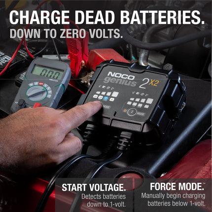 NOCO GENIUS2X2 2-Bank Battery Charger 6/12V