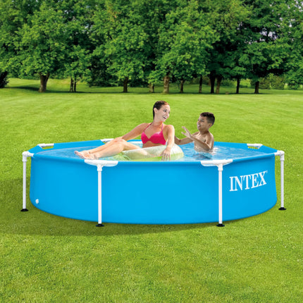 INTEX 28205EH Metal Frame Above Ground Swimming Pool: 8ft x 20in – Puncture-Resistant Material – Easy Assemble – Rust Resistant – 483 Gallon Capacity 🍁 All In One Marketplace Canada