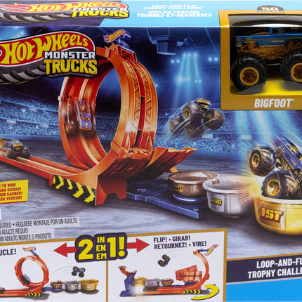 Hot Wheels Monster Trucks Loop-and-Flip Playset