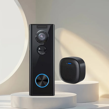 XTU Doorbell Camera Wireless No Subscription, 2K Video Doorbell with Chime