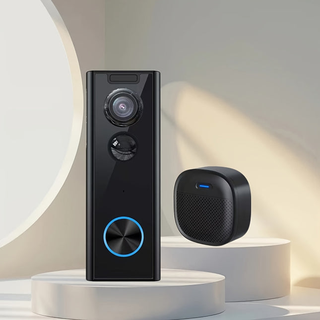 XTU Doorbell Camera Wireless No Subscription, 2K Video Doorbell with Chime