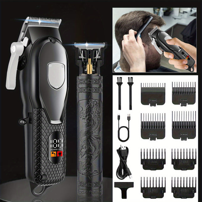 2pcs/Set Cordless Barber Kit Suitable for Men - Professional