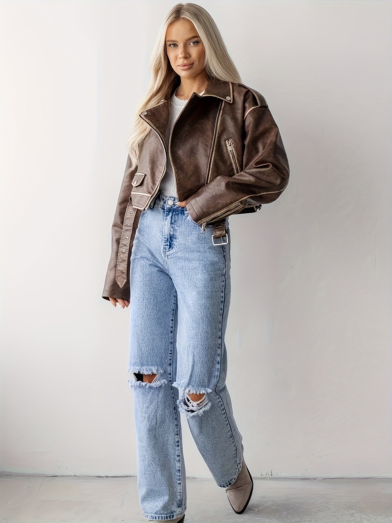 New PU Leather Women's