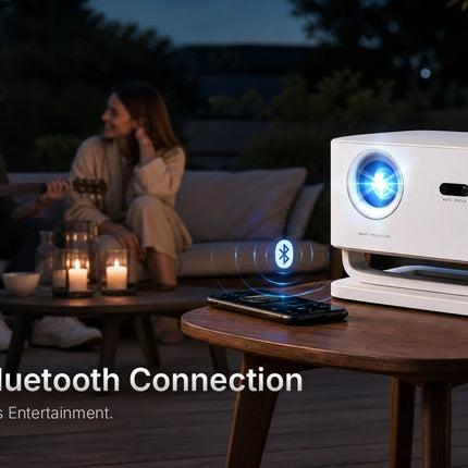 LynCast X4AR Short-Throw Projector 1080P, Android 14, Screen Mirroring, WiFi 6