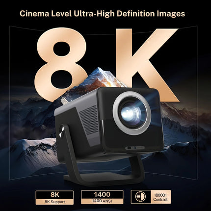 LynCast X7 Projector 1080P, 8K Decoding, Android 14, WiFi 6, Auto Focus