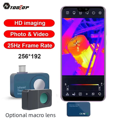TOOLTOP T7 Thermal Imager 256×192 Android Type-C 25Hz