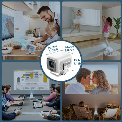 LynCast X3A Short-Throw Projector 1080P, Auto Focus, Android 14, WiFi 6