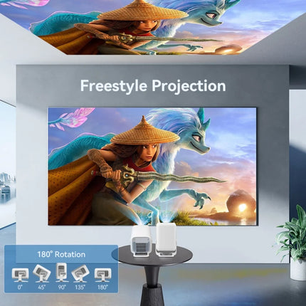 LynCast X3A Short-Throw Projector 1080P, Auto Focus, Android 14, WiFi 6