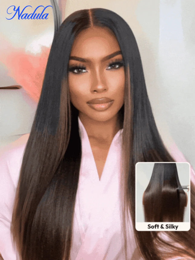 Nadula Glueless Ombre Yaki Straight Wig – 7x5 Lace