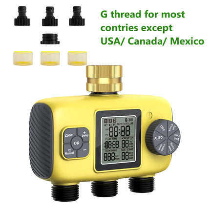 Insoma 3-Outlet Automatic Water Timer for Garden Irrigation
