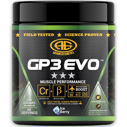 Advanced Genetics GP3 EVO Pre/Post Workout, 50 Servings