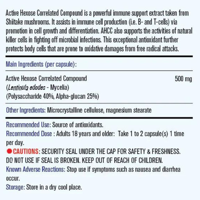 MapleLife ACTIVE HEXOSE CORRELATED COMPOUND, 90 VCaps