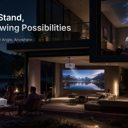 LynCast X4AR Short-Throw Projector 1080P, Android 14, Screen Mirroring, WiFi 6