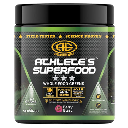Advanced Genetics ATHLETE'S SUPERFOOD (Greens 30 Servings), 160g