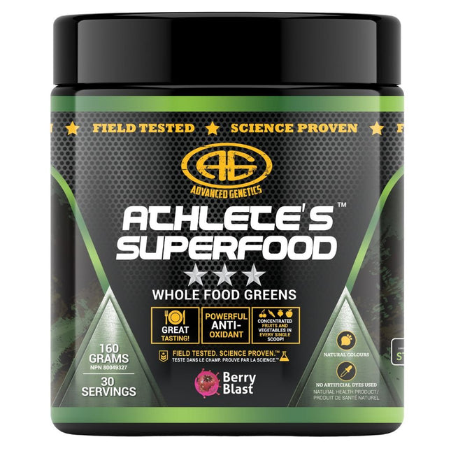 Advanced Genetics ATHLETE'S SUPERFOOD (Greens 30 Servings), 160g
