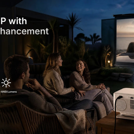 LynCast X4AR Short-Throw Projector 1080P, Android 14, Screen Mirroring, WiFi 6